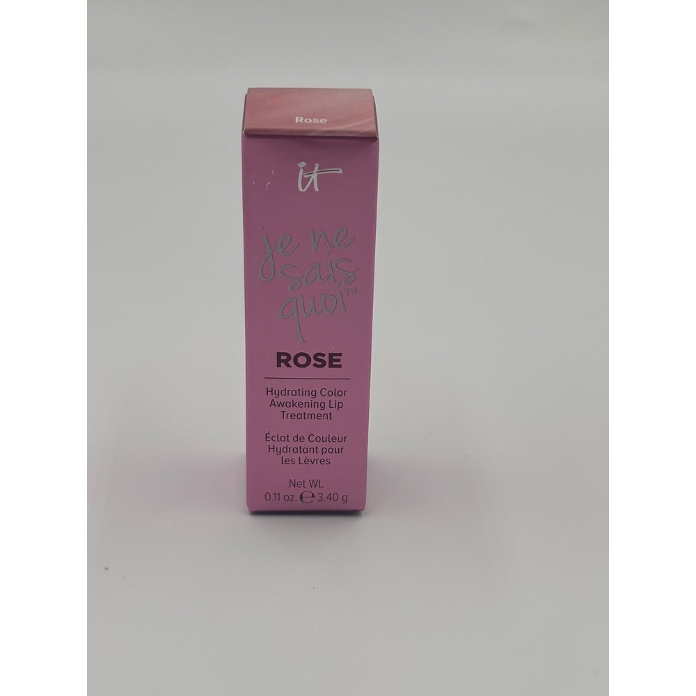 IT Cosmetics Je Ne Sais Quoi Hydrating Lip Treatment Rose Pink 0.11oz New Box